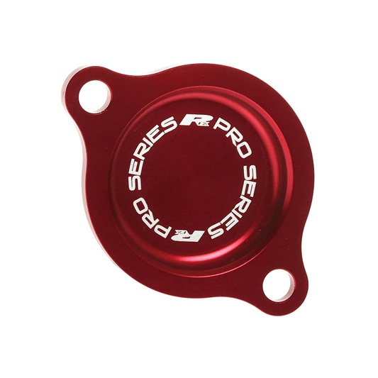 RFX FXFC 10200 99RD Red Aluminum Oil Filter Cover for Honda - Kelly Motorsports