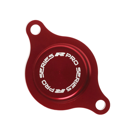RFX FXFC 10300 99RD Oil Filter Cover Red for Honda - Lightweight Aluminum Design - Kelly Motorsports