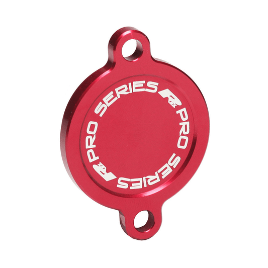 RFX FXFC 10400 99RD Oil Filter Cover Red for Honda - Lightweight Aluminum Construction - Kelly Motorsports