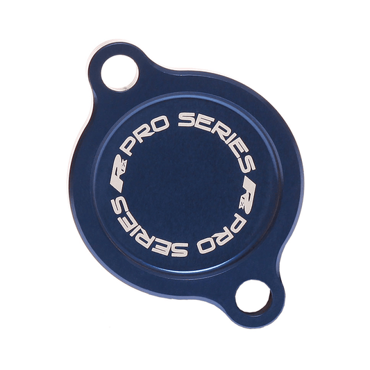 RFX FXFC 20100 99BU Oil Filter Cover for Kawasaki - Blue Aluminum Construction - Kelly Motorsports
