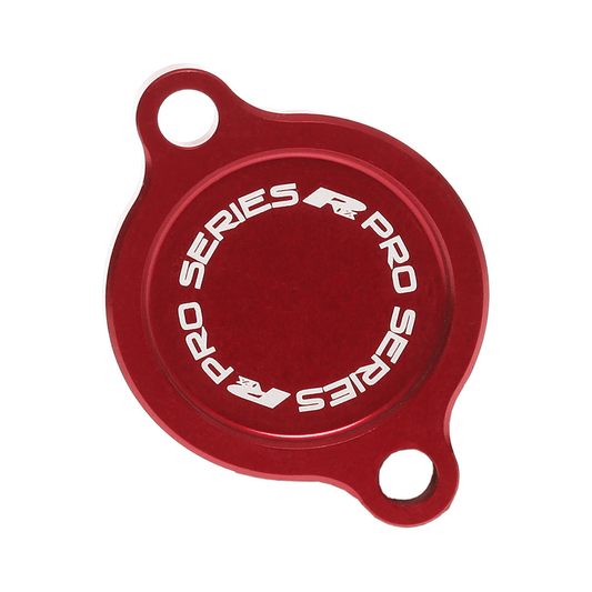 RFX FXFC 20100 99RD Oil Filter Cover for Kawasaki - Red Aluminum - Kelly Motorsports