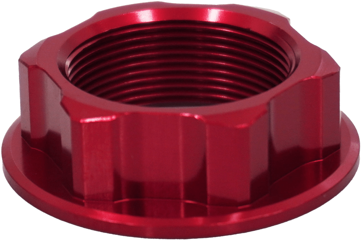 RFX FXSN 10100 99RD Steering Stem Nut for Honda, Yamaha, Suzuki - Red - Kelly Motorsports