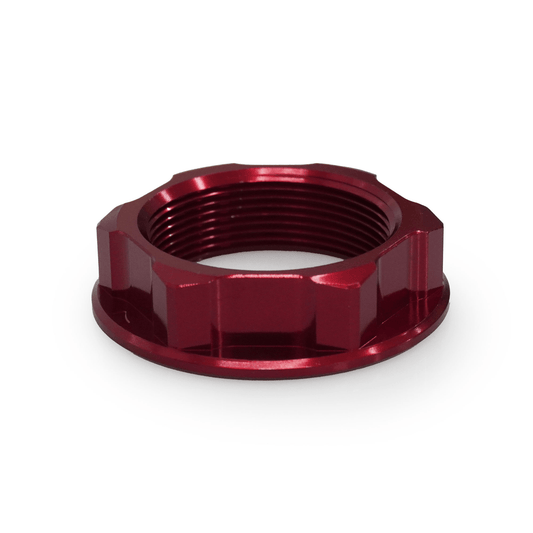 RFX FXSN 10200 99RD Steering Stem Nut - Red for Bicycle Handlebar and Fork Assembly - Kelly Motorsports