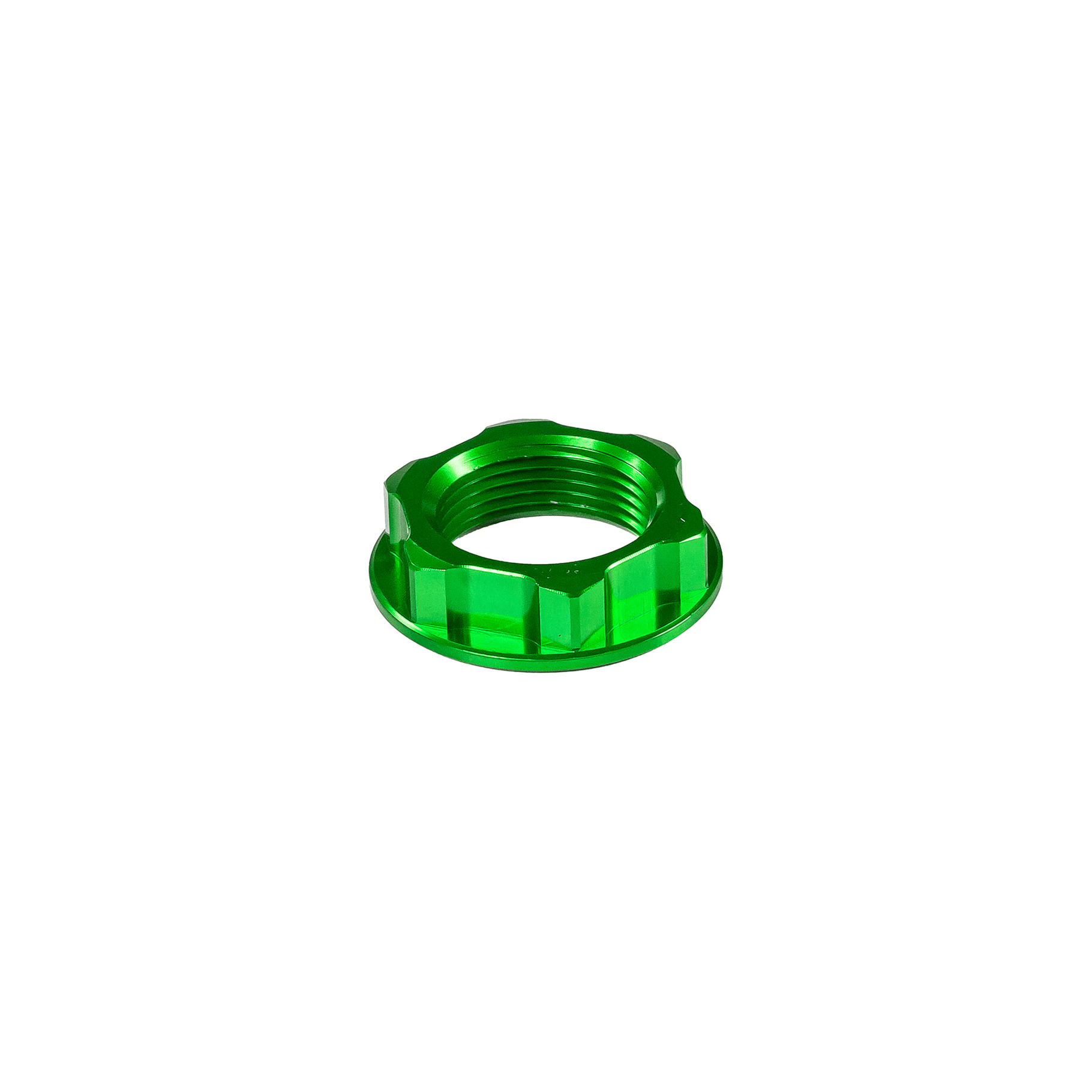 RFX FXSN 20100 99GN Green Steering Stem Nut for Kawasaki and Suzuki Bikes - Kelly Motorsports