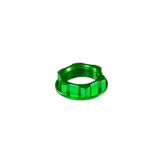 RFX FXSN 20100 99GN Green Steering Stem Nut for Kawasaki and Suzuki Bikes - Kelly Motorsports