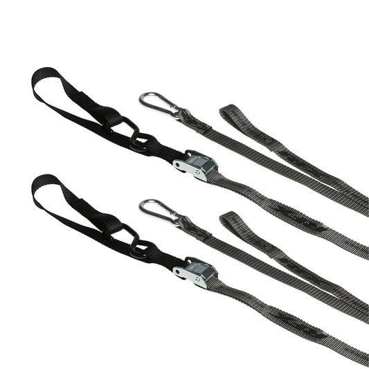 RFX FXTD 30000 55BK 1.0 Motorcycle Tie Downs with Carabiner and Extension Loop - Kelly Motorsports
