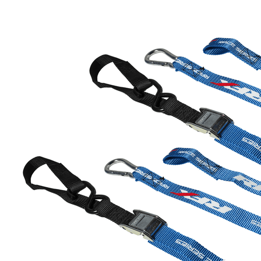 RFX FXTD 30000 55GB Race Series Motorcycle Tie Downs with Carabiner and Extension Loop - Kelly Motorsports