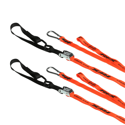 RFX FXTD 30000 55OR 1.0 Tie Downs with Soft Loop & Carabiner – Secure Motorcycle Transport - Kelly Motorsports