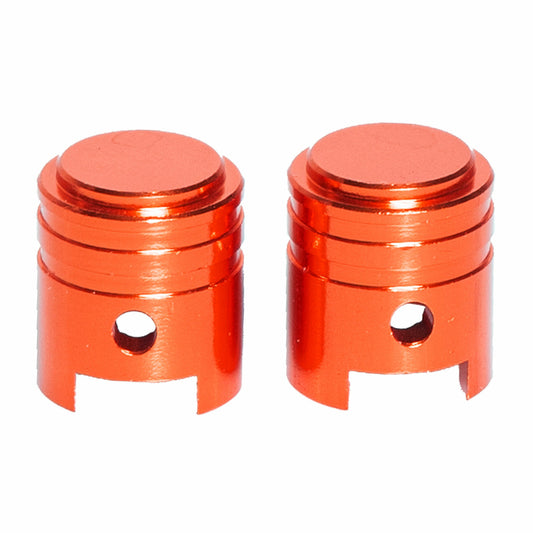 RFX FXVC 10000 00OR Valve Caps – Orange, Set of 2 - Kelly Motorsports