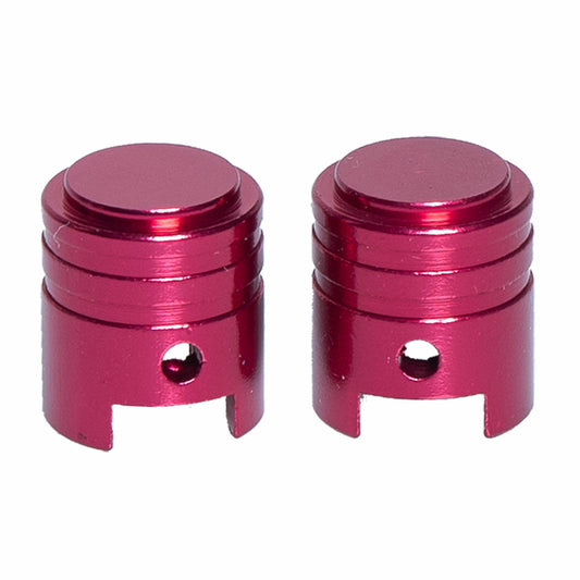 RFX FXVC 10000 00RD Valve Caps – Red, Aluminum, Pack of 2 - Kelly Motorsports