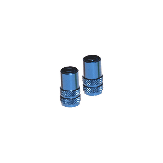RFX FXVC 30000 00BU Aluminum Blue Valve Caps – Pack of 2 - Kelly Motorsports