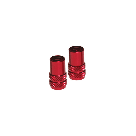 RFX FXVC 30000 00RD Aluminum Valve Caps - Red, Pack of 2 - Kelly Motorsports