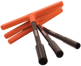 RFX FXWT 30200 99BK T Bar Set in Black and Orange - 8mm, 10mm, 12mm - Kelly Motorsports