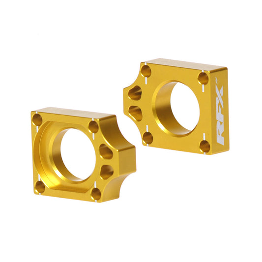 RFX Rear Axle Blocks Yellow for Suzuki - Part Number FXAB 30100 99YL - Kelly Motorsports