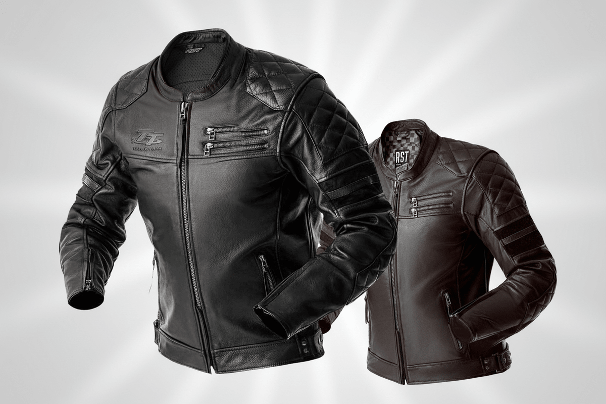 RST Hillberry D3O Leather Motorcycle Jacket with CE AA Certification - Kelly Motorsports