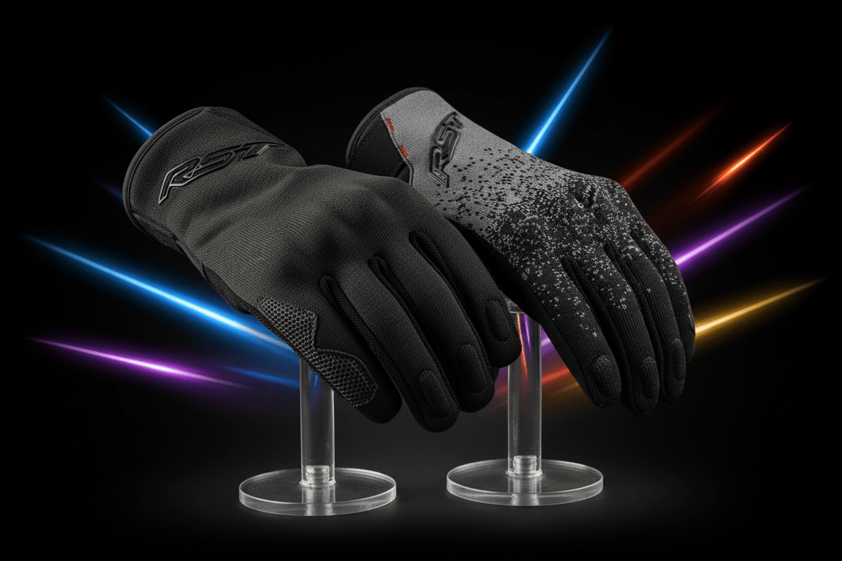 RST K-Sport CE Level 1 KP Textile Motorcycle Gloves w/Impact & Touchscreen - Kelly Motorsports