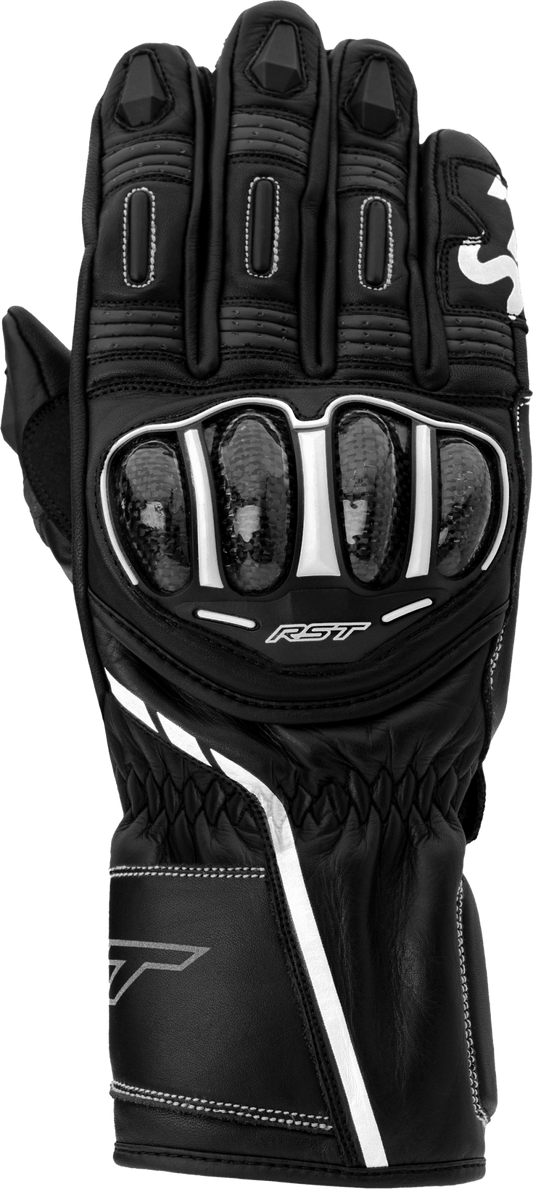 RST Ladies S1 CE Motorcycle Glove Black and White Small - Kelly Motorsports