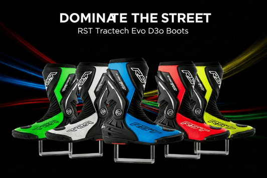 RST Tractech Evo D3o Motorcycle Boots Black - Kelly Motorsports