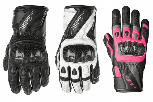 RST Women's Stunt III CE Level 1 KP Certified Motorcycle Gloves - Kelly Motorsports