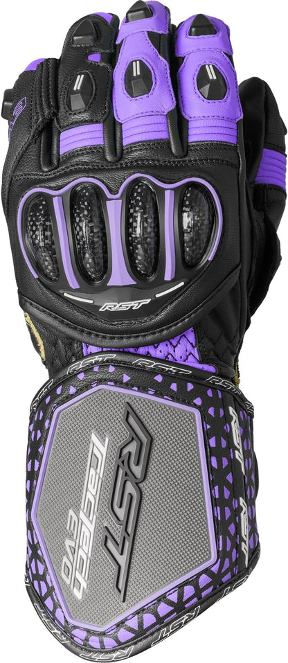 RST Women's Tractech Evo 4 CE Leather Motorcycle Gloves - Kelly Motorsports