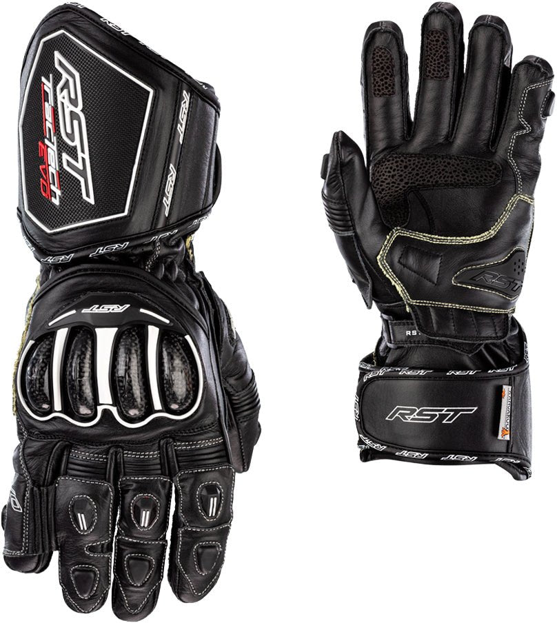 RST Women's Tractech Evo 4 CE Leather Motorcycle Gloves - Kelly Motorsports