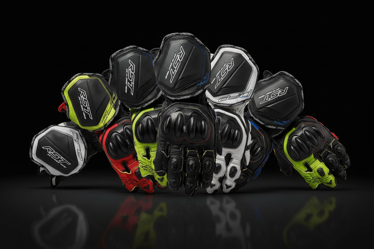 RST Pro Series GP D3O Leather Gloves - Level 1 KP CE Certified