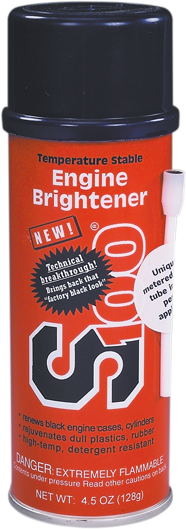 S100 Engine Brightener Aerosol 19200A – Restores Black Engine Components to a Like - New Shine - Kelly Motorsports