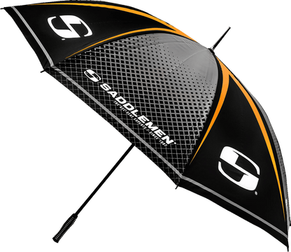 SADDLEMEN Umbrella Black/Gray/Orange 9501-0292 - Kelly Motorsports