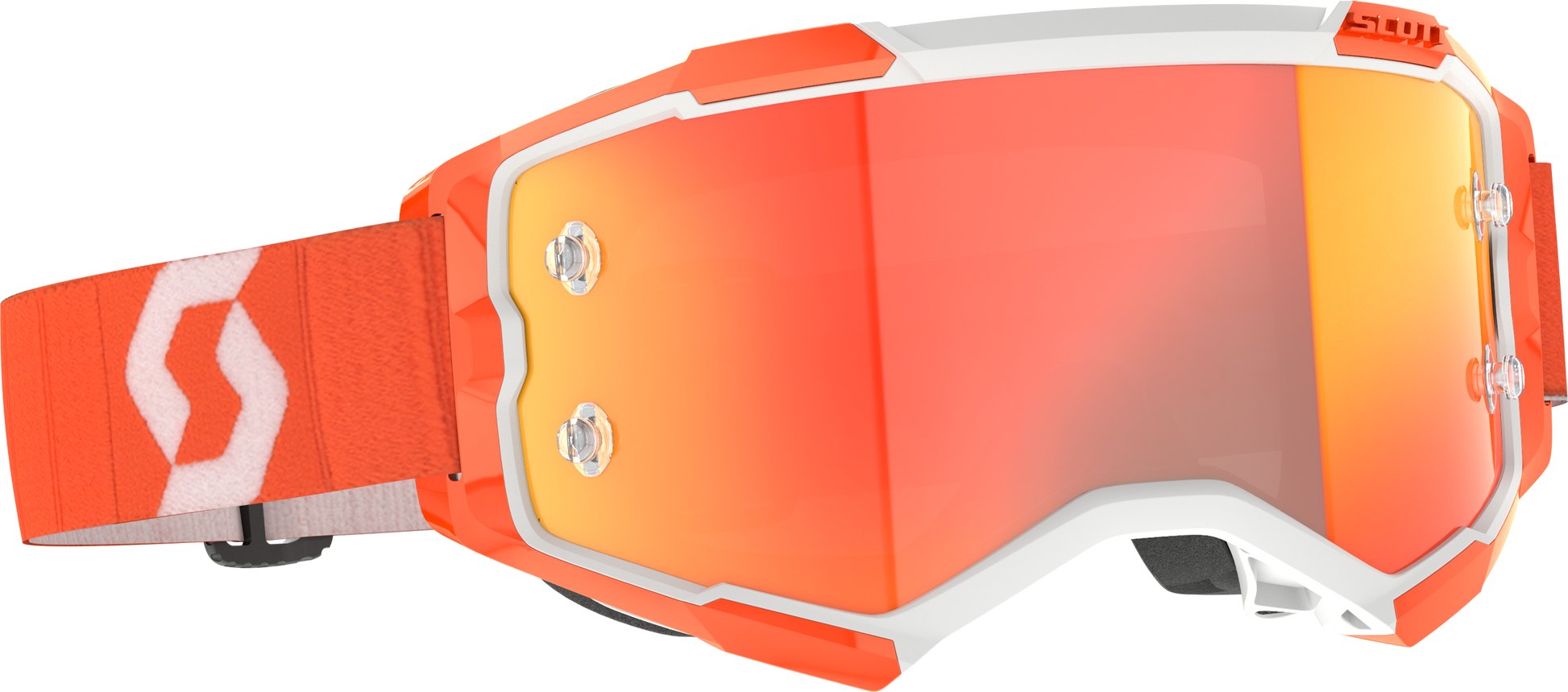 SCOTT Fury Goggle Orange Orange Chrome Works with True View Lens and Anti - Fog Coating - Kelly Motorsports
