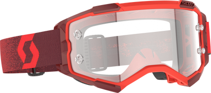 SCOTT Fury Goggle Red Clear Works with Anti - Fog and Wide Field of Vision - Kelly Motorsports