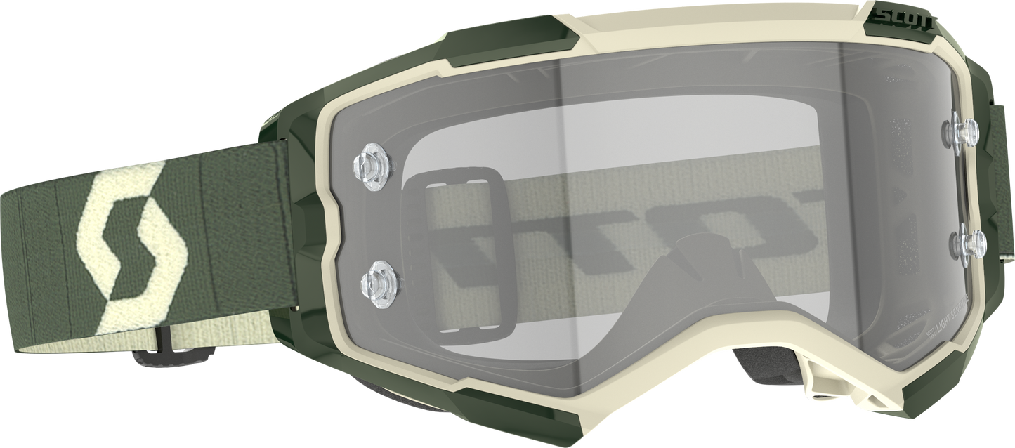 SCOTT Fury LS Goggle Kaki Green with Grey Works Lens - Part Number 272827 - 6312327 - Kelly Motorsports