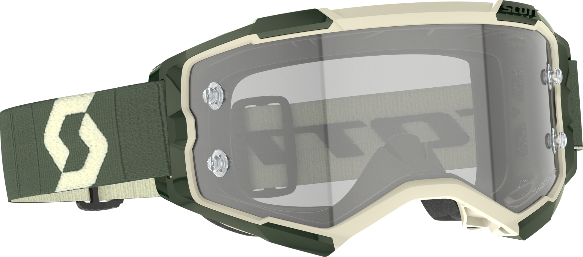 SCOTT Fury LS Goggle Kaki Green with Grey Works Lens - Part Number 272827 - 6312327 - Kelly Motorsports