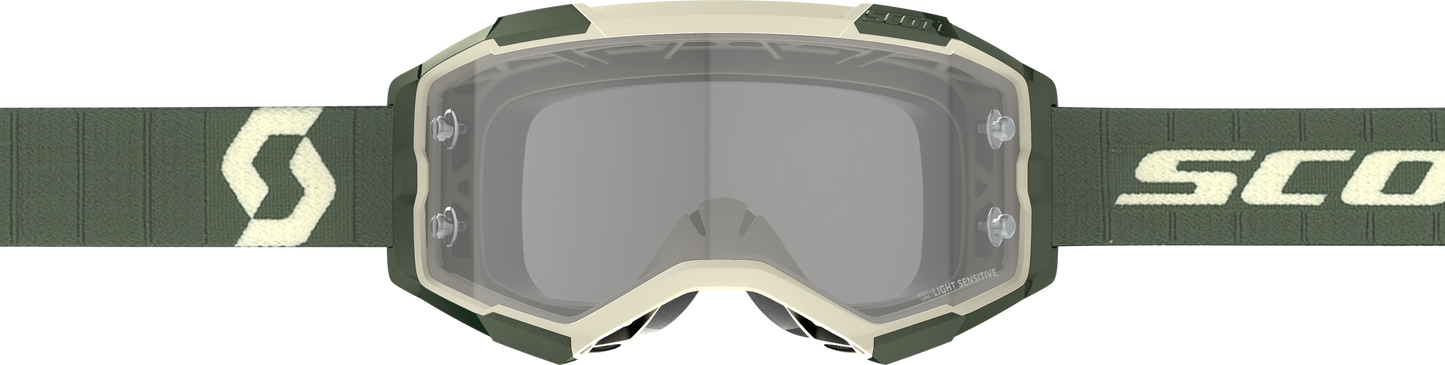 SCOTT Fury LS Goggle Kaki Green with Grey Works Lens - Part Number 272827 - 6312327 - Kelly Motorsports