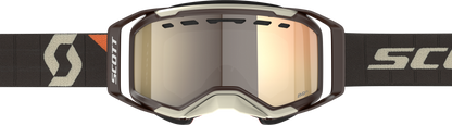 SCOTT Prospect 2.0 SMB Snowmobile Goggle – Beige/Brown with LS Bronze Chrome Lens - Kelly Motorsports