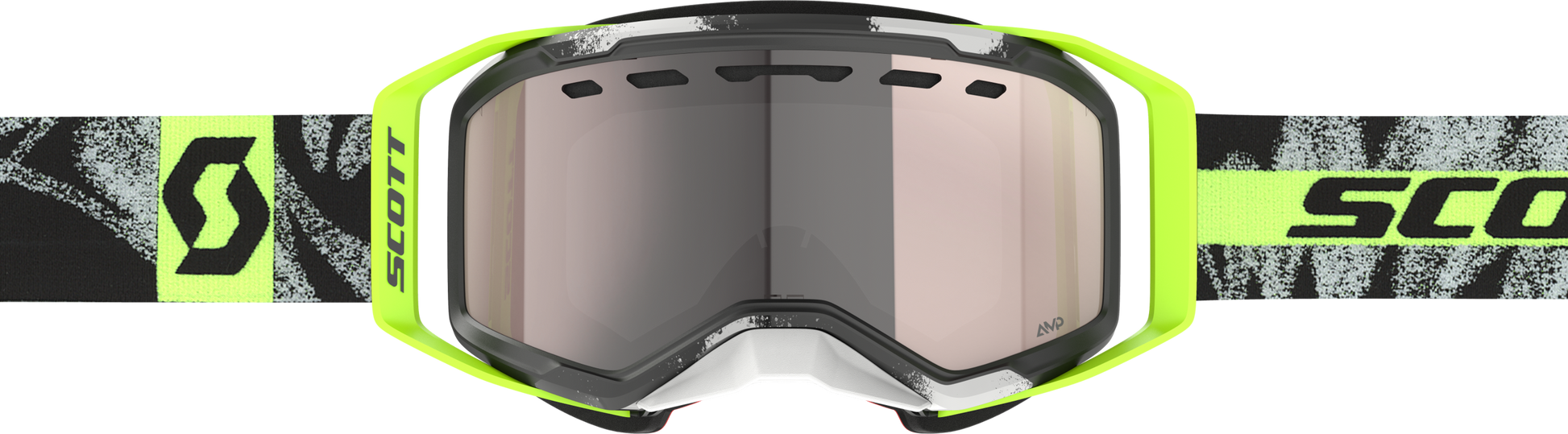 SCOTT Prospect 2.0 SMB Snowmobile Goggle – Chrome Black with Safety Yellow Enhancer Silver Lens - Kelly Motorsports