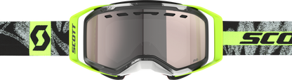 SCOTT Prospect 2.0 SMB Snowmobile Goggle – Chrome Black with Safety Yellow Enhancer Silver Lens - Kelly Motorsports