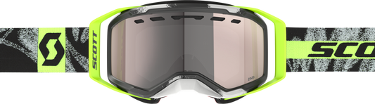 SCOTT Prospect 2.0 SMB Snowmobile Goggle – Chrome Black with Safety Yellow Enhancer Silver Lens - Kelly Motorsports