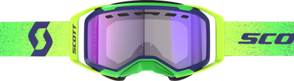 SCOTT Prospect 2.0 SMB Snowmobile Goggle with Yellow Lens and Blue Chrome Finish - Kelly Motorsports