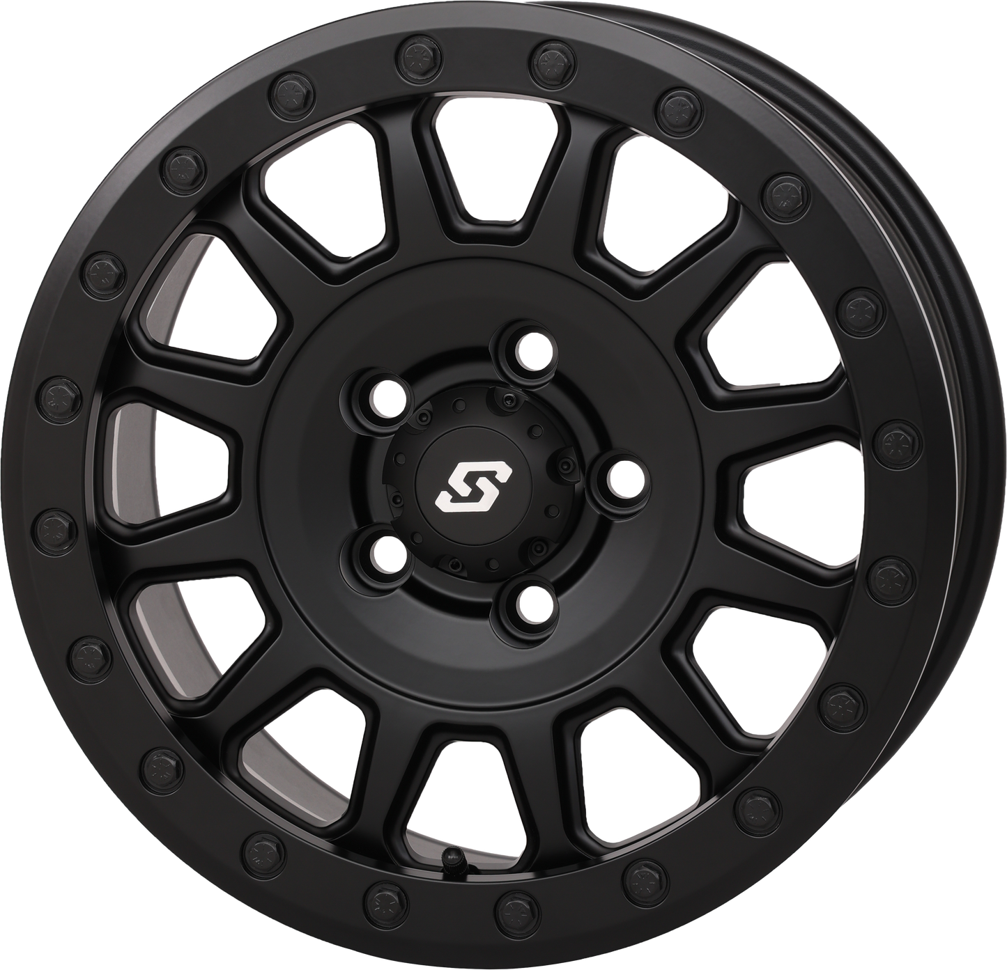 Sedona Adapt Wheel 15x7 5+2 Matte Black with Beadlock for ATV/UTV - Kelly Motorsports