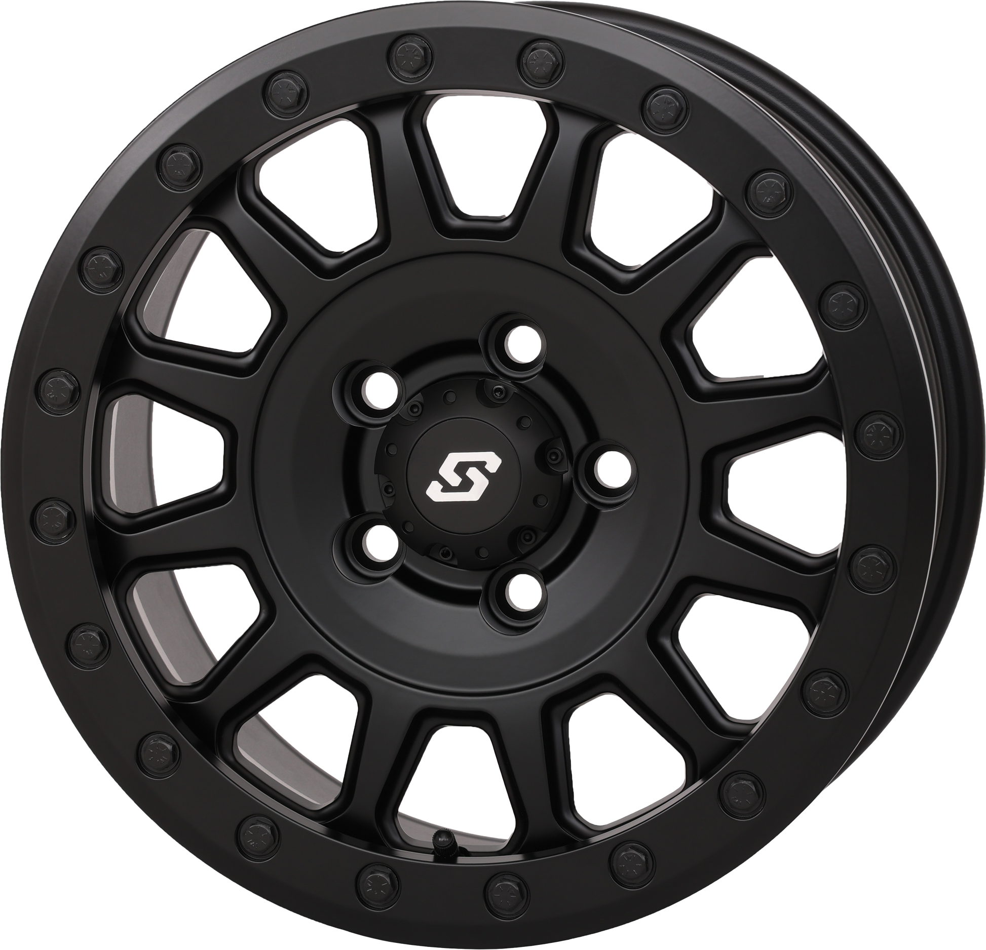 Sedona Adapt Wheel 15x7 5+2 Matte Black with Beadlock for ATV/UTV - Kelly Motorsports