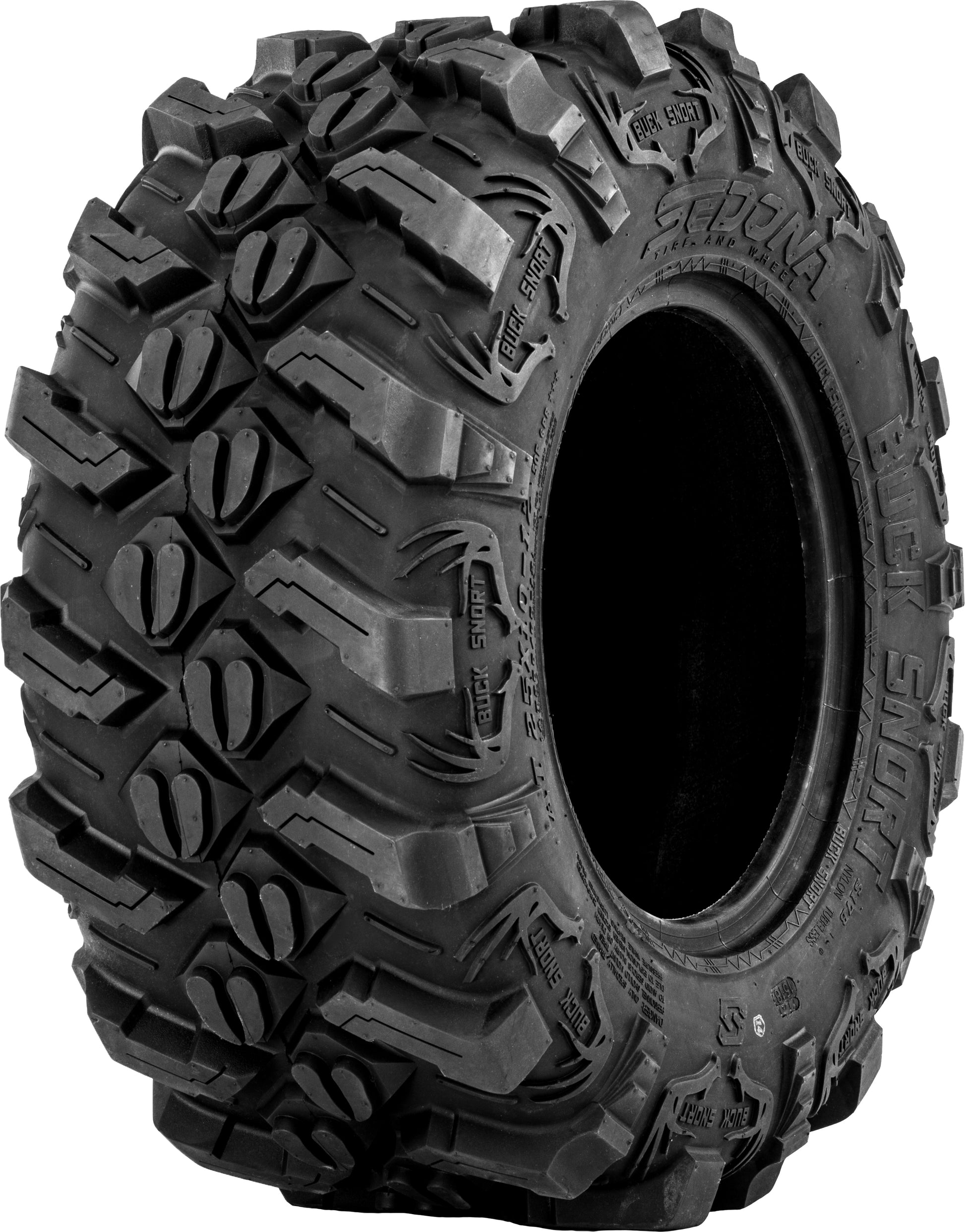 Sedona Buck Snort 25x10 - 12 Bias Tire with 6 - Ply Rated Construction - Kelly Motorsports