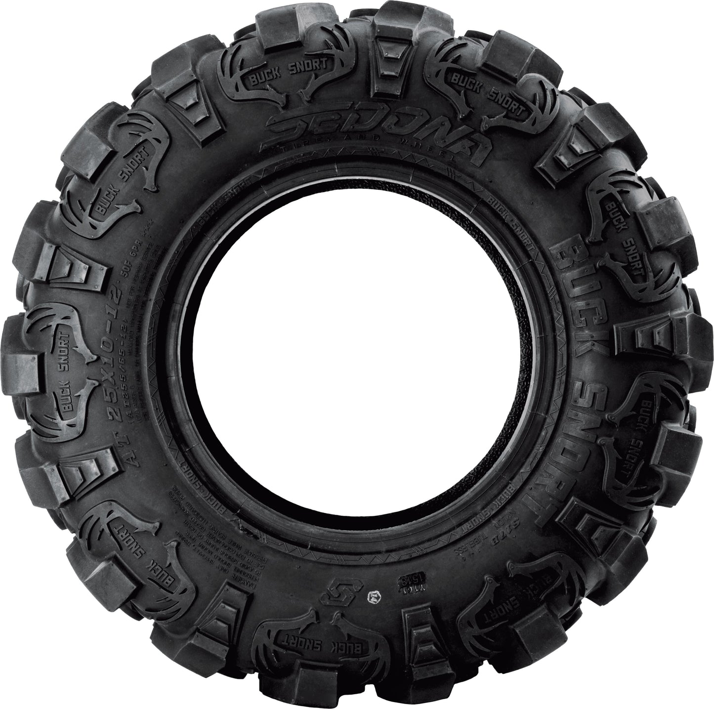 Sedona Buck Snort 27x11 - 14 Bias Tire with 6 - Ply Rated Construction and Deer Hoof Tread Design - Kelly Motorsports