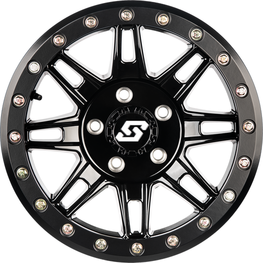 Sedona Clutch Beadlock Wheel 14x7 for ATV/UTV – Black - Kelly Motorsports