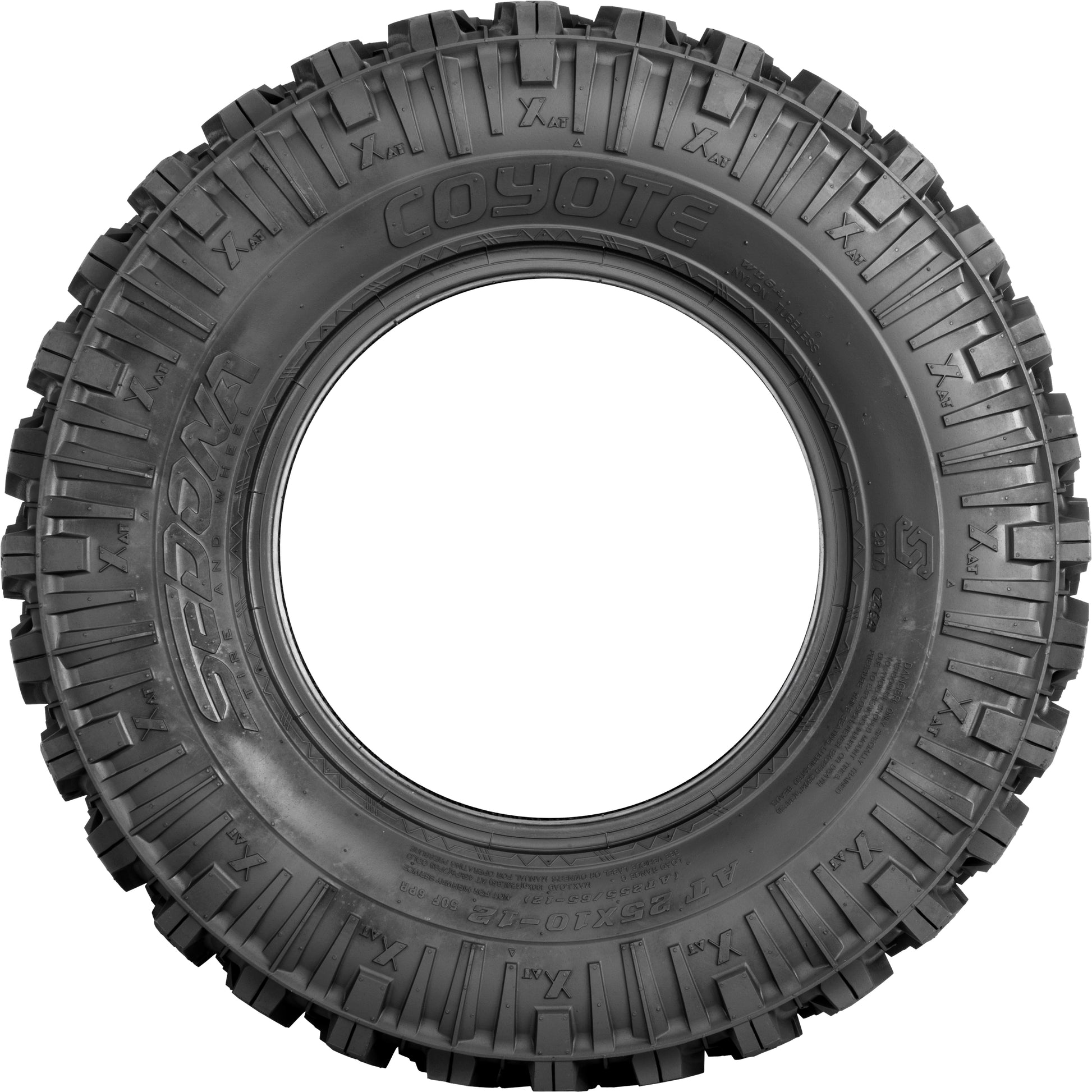 Sedona Coyote 27x11 - 12 Bias Tire Part CO27X1112 for Polaris RZR and Honda Pioneer - Kelly Motorsports
