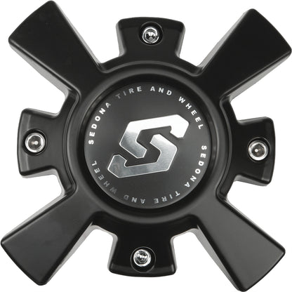 Sedona CPS - A81 - B Riot Wheel Replacement Cap in Satin Black - Kelly Motorsports