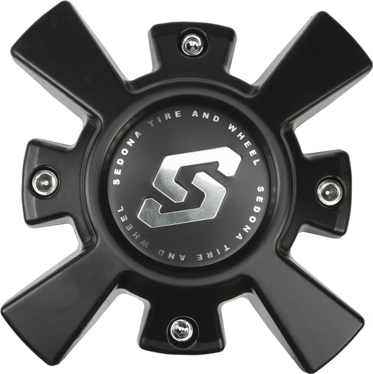 Sedona CPS - A81 - B Riot Wheel Replacement Cap in Satin Black - Kelly Motorsports