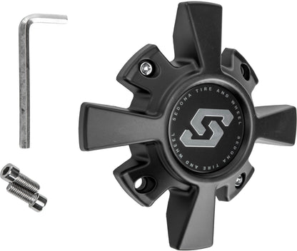 Sedona CPS - A81 - B Riot Wheel Replacement Cap in Satin Black - Kelly Motorsports