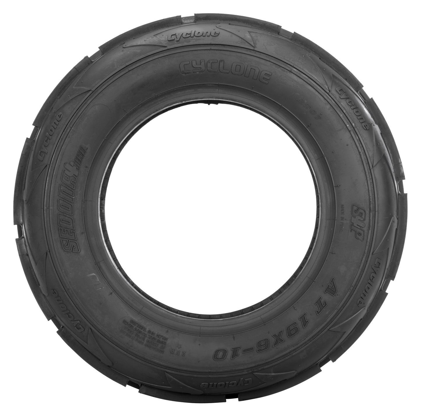 Sedona Cyclone Rib 21x7 - 10 Bias Tire Part Number CY21710 for Off - Road Vehicles - Kelly Motorsports