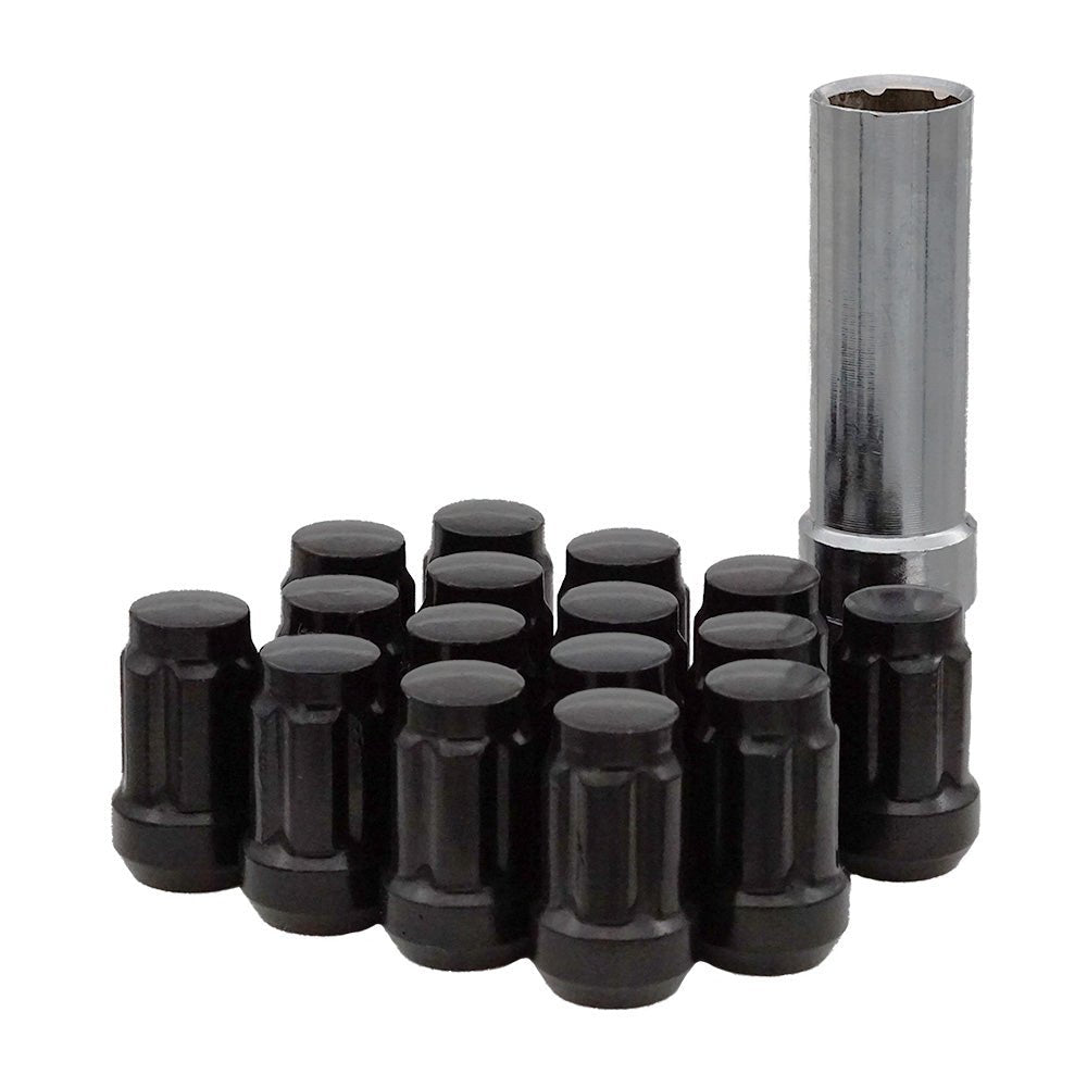 Sedona DFC-54015B 12mm x 1.50 Lock Style Lug Nuts with Key, Black, Pack of 16 - Kelly Motorsports