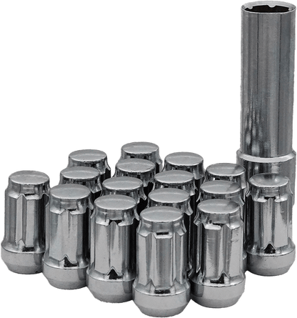 Sedona DPC54125B 12mm x 1.25 Tapered Lug Nuts, 16 Pack with Splined Design - Kelly Motorsports